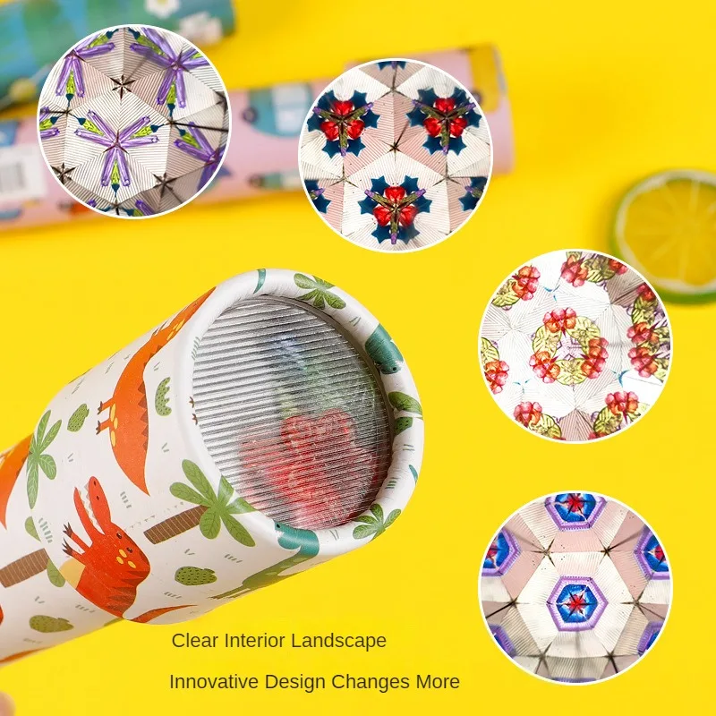 Children Toys Kaleidoscope Telescope Rotated Adjusted