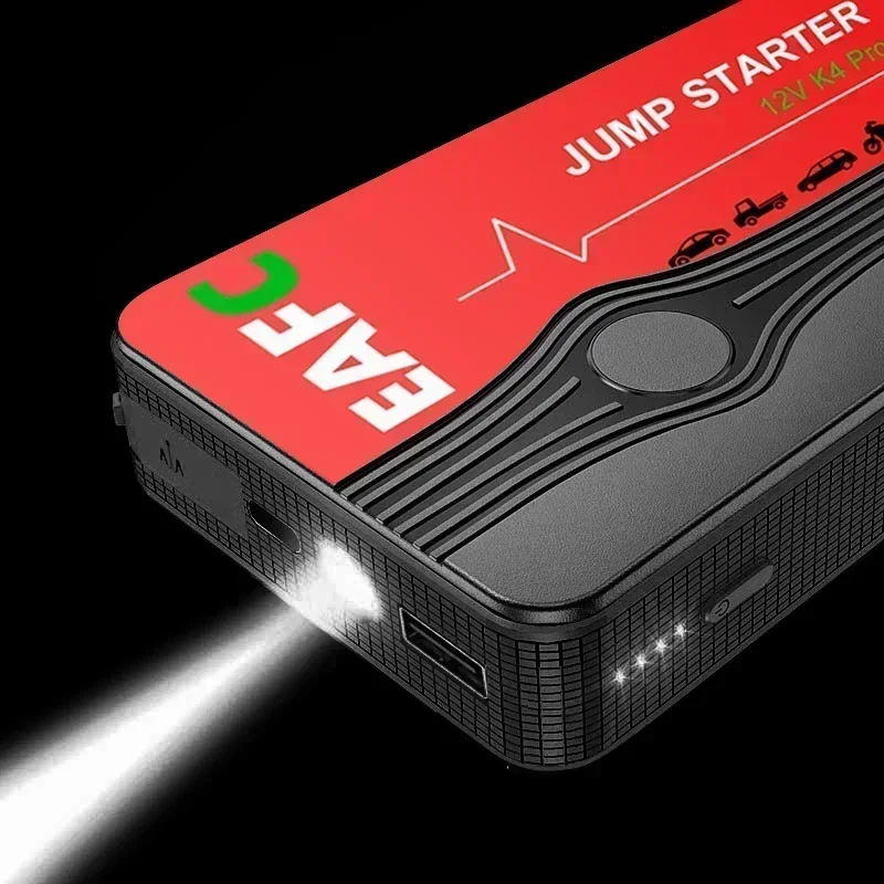 12V Portable Car Jump Starter Auto Battery Booster Charger Car Emergency Booster Power Bank Starting Device