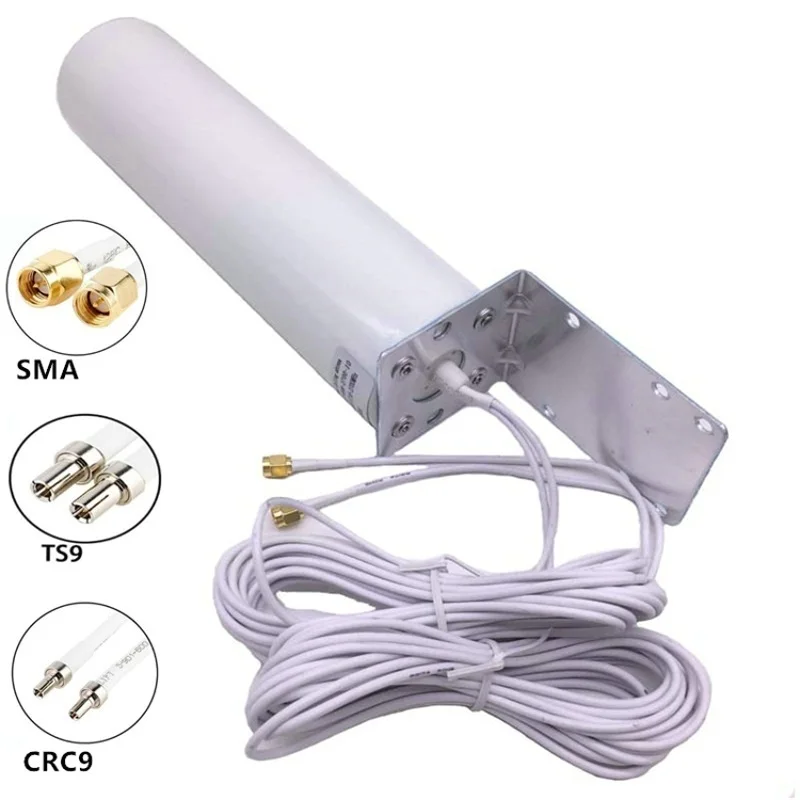 Eden Antenna Dual 10 Meters Cable 3G 4G LTE Router Modem Aerial External Antenna Dual SMA/TS9/CRC9 Connector