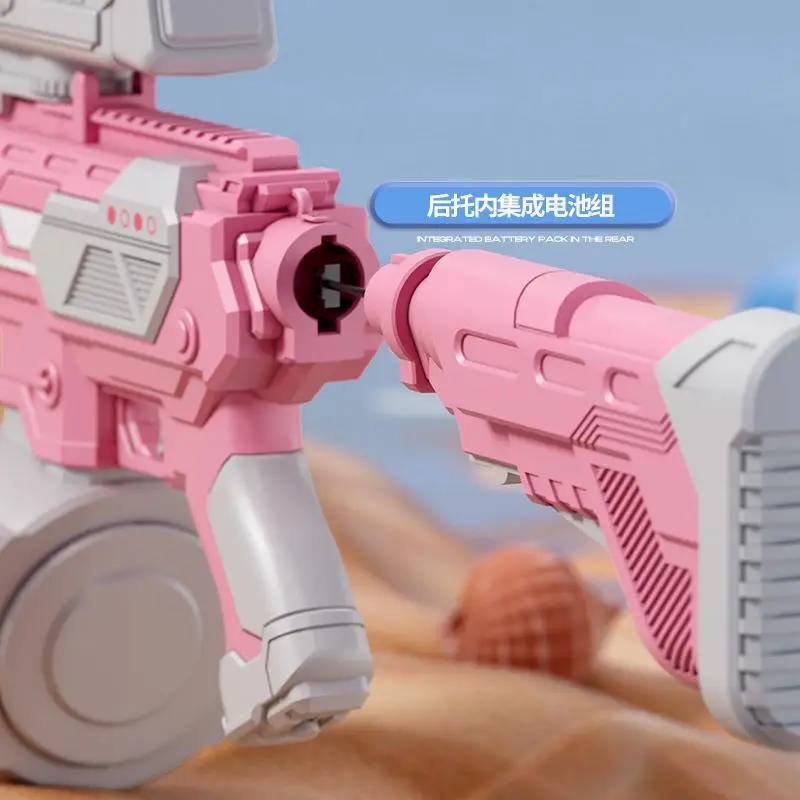 M416 Hand Electric Grenade Space Water Gun Dual Mode UZI  Large Capacity Ultra Large Electric Continuous Shooting Pink Water Gun 3