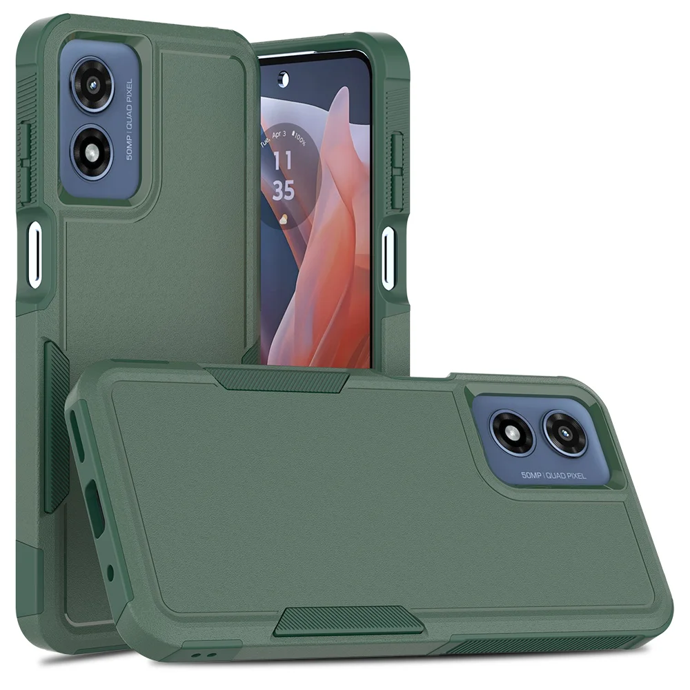 Durable Dual-Layer Shockproof Phone Case with Screen Protector