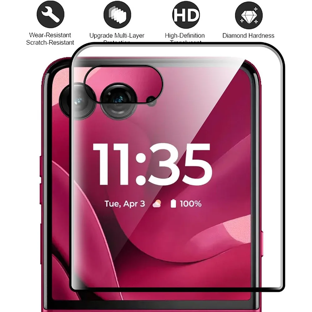 Premium 3D Curved Tempered Glass Outer Screen Protector