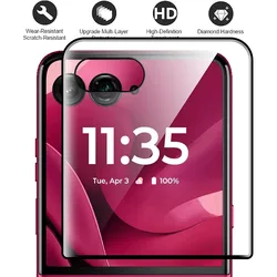 Premium 3D Curved Tempered Glass Outer Screen Protector for Moto Razr 50