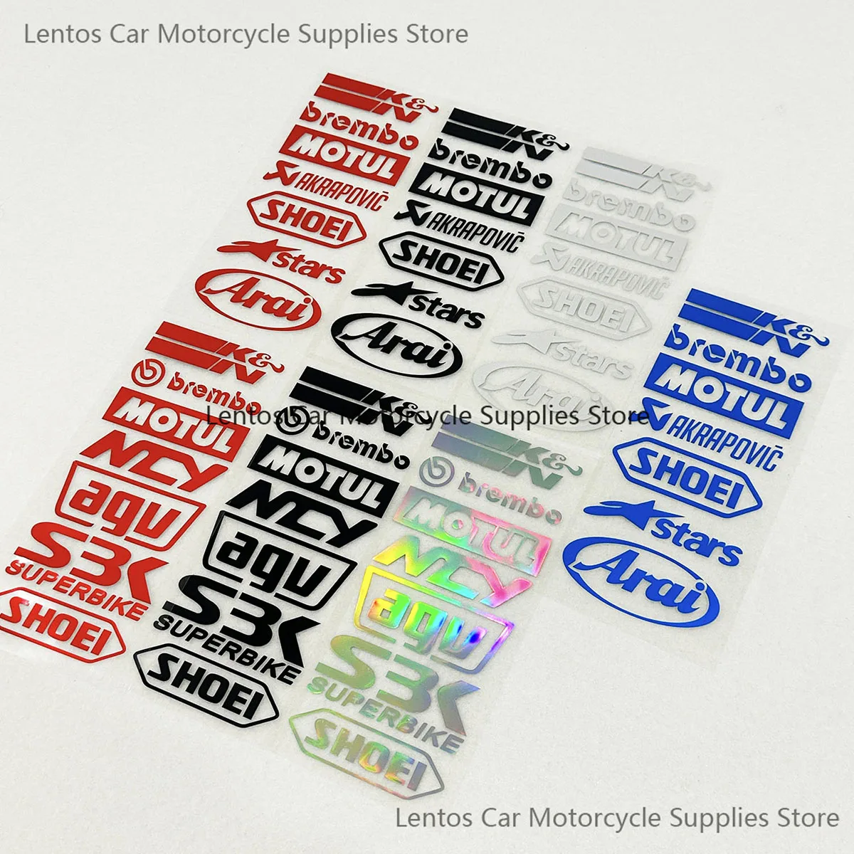 

2023 Motorcycle Car Locomotive Reflective Laser Sticker Car Styling Vinyl Decal for Yamahas Hondas BMWs Stickers Car Decoration