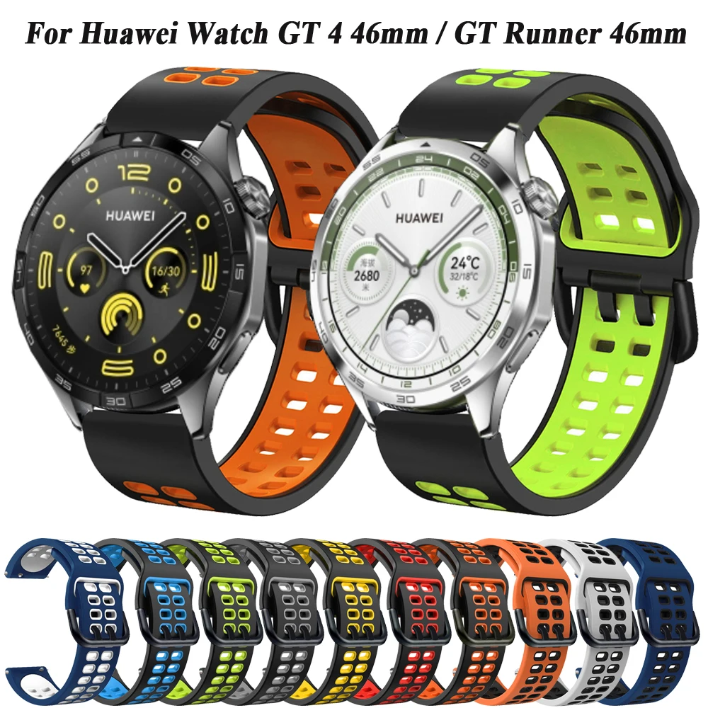 Cinturino Easyfit Per Huawei Watch Gt 4 46Mm/Gt2 Pro Smartwatch Sport Silicone 22Mm Sostituzione Cinturino Huawei Gt 3 Pro 46Mm