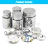 20L-60L Fabric Covered Button Mold Press Die Convenient Mould Tool Assembly For Round Bread Shape Button Fabric Accessories DIY 2