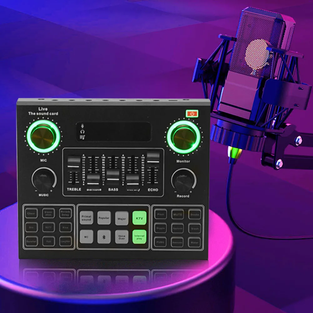 V9 Studio Home Professional Audio Headset Universal Metal Mixer Singing For Phone Computer Live