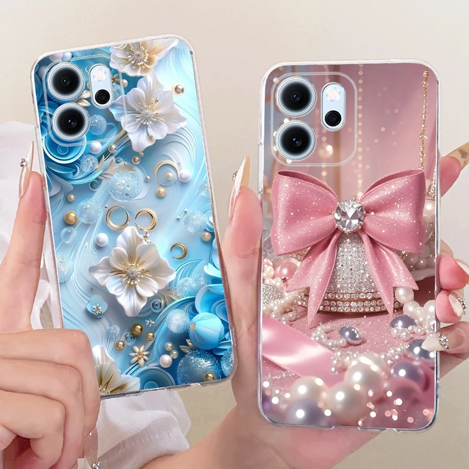 Colorful Flowers Painted Soft Slim Phone Case Cover