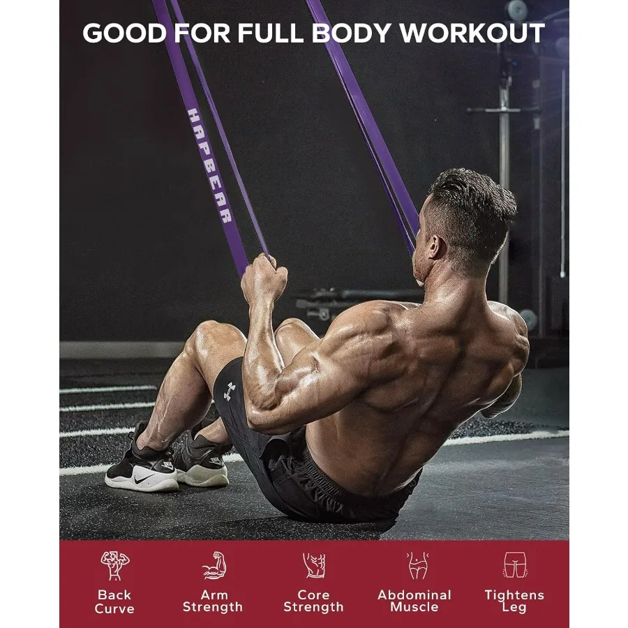 Pull Up Assistance Bands Set of 5 - Resistance Bands for Working Out, Stretching, Physical Therapy, Muscle Training