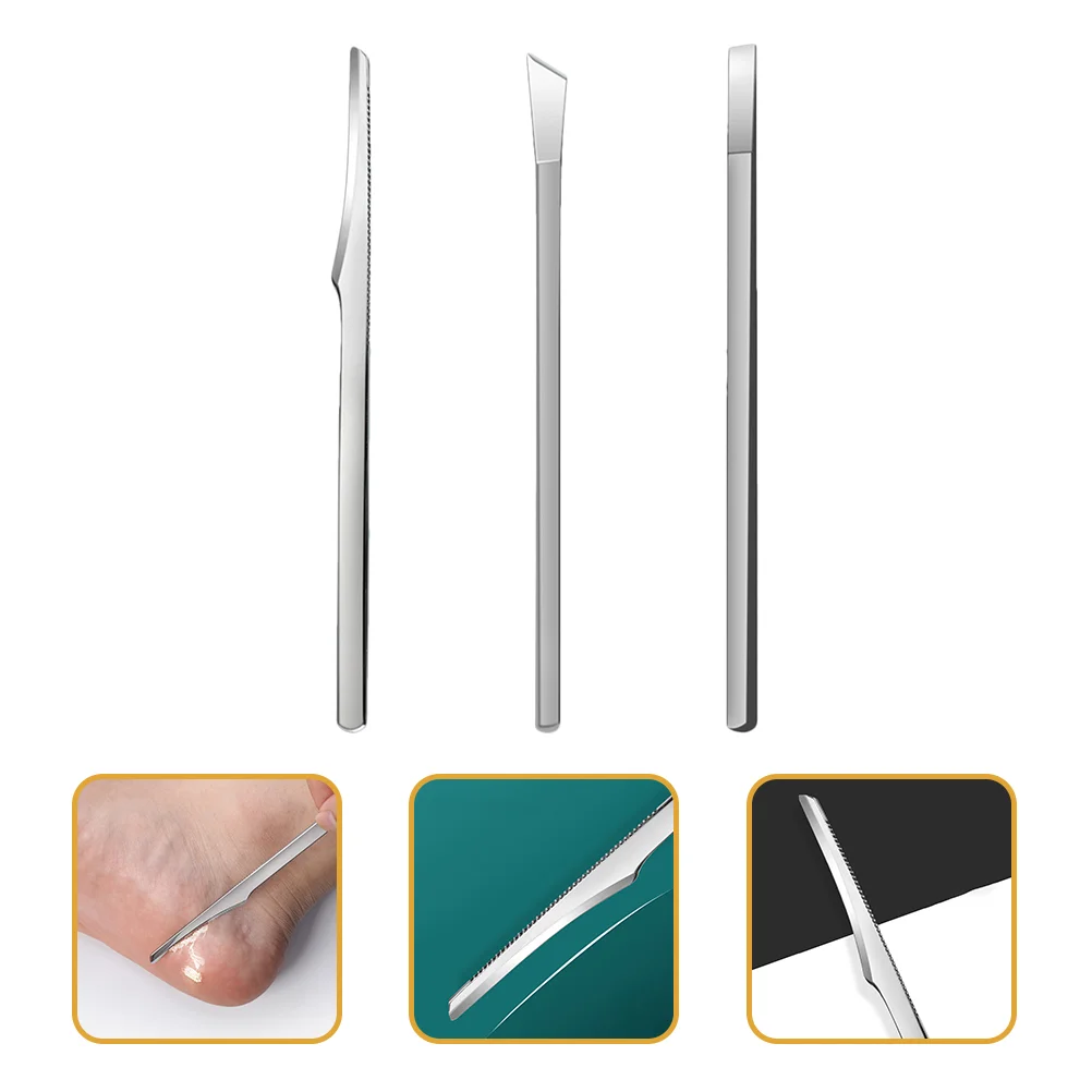 3pcs Ingrown Toenail Trimming Knives Stainless Steel Dead Skin Remover Foot Caring Accessories