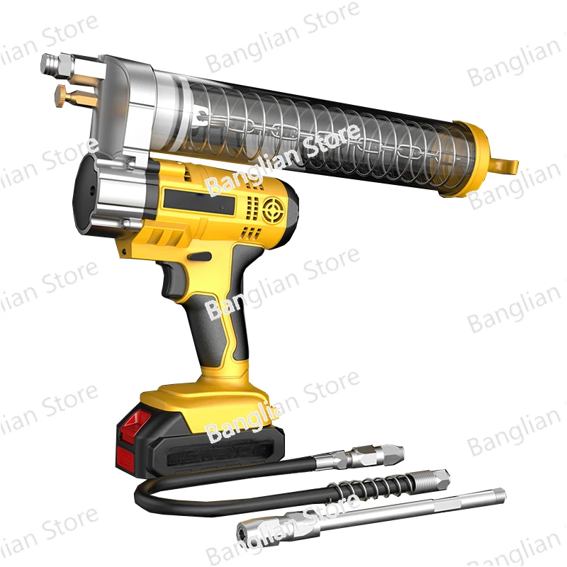 

Electric Grease Gun Rechargeable Oil Injector Automatic Butter Machine Special Hardware Tools for Excavator