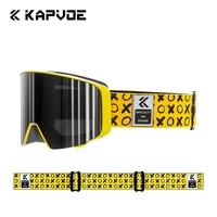 Winter Kapvoe Anti-Fog Mask for Men Ski Goggle UV400 Protection Snow Glasses Photochromic Snowboard Women Eyewear Kit Snowmobile 1