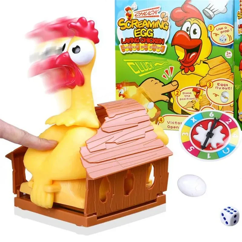 Lucky Chicken Board Game Toys Chicken Laying Eggs Family Parent-child Interactive Toys Gags Joke Party Table Game Toys for Kids 3