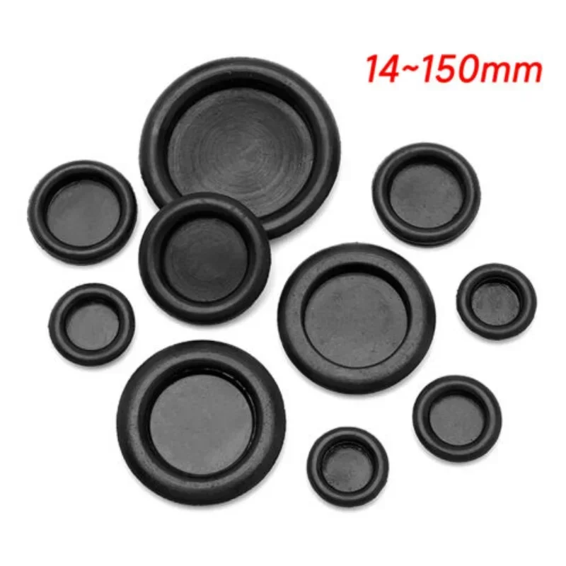 7-50 mm Blanking Blind Rubber Wiring Grommets Hole Plug Car Rubber Closure Body Electrical Wire Gasket Single Sided