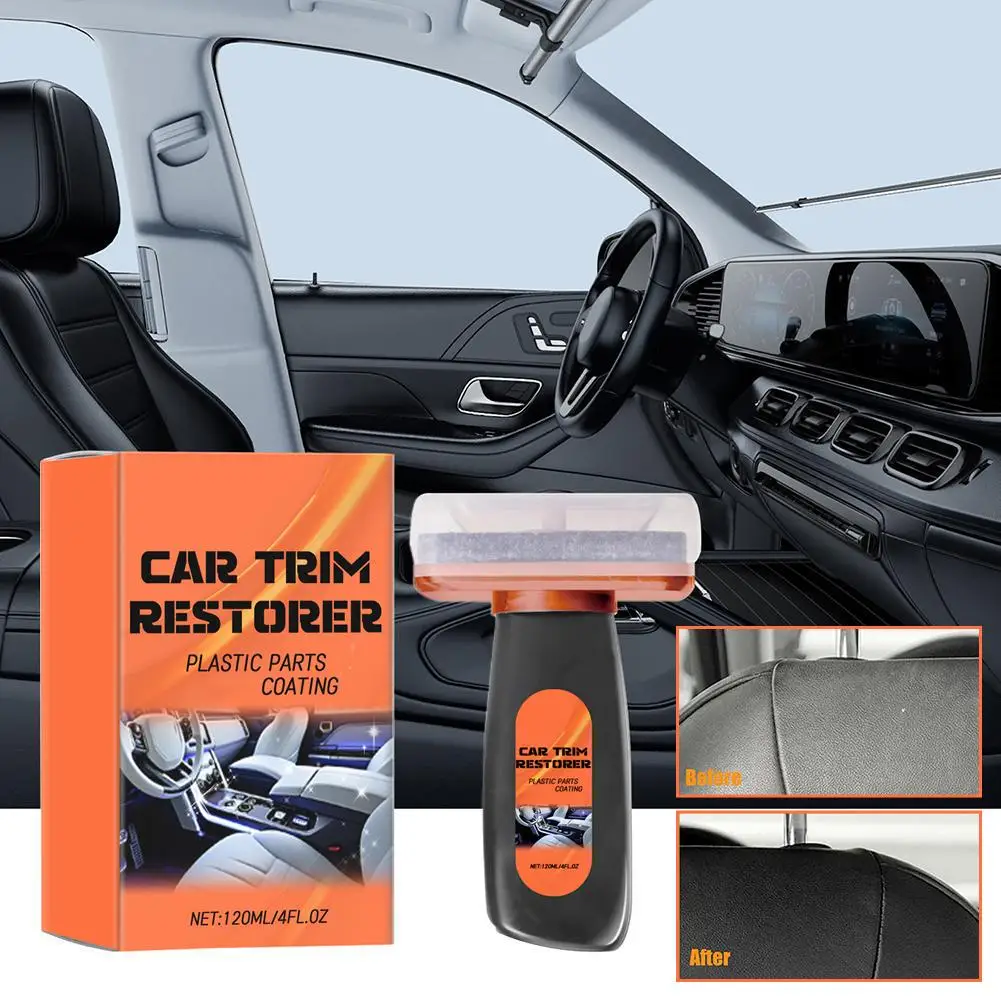 120ml Car Interior Refurbishing Spray Decoration Repair Kit Dashboard Renovation Dustproof Agent Parts Leather Plastic Repa W9P3
