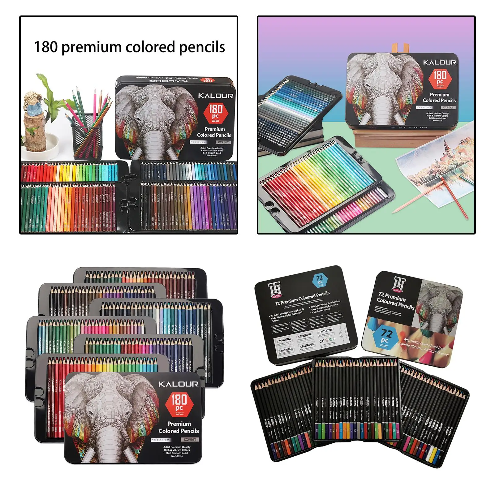 Colored Pencils for Adults Coloring Books, , Artist Sketching Drawing Pencils Supplies, Coloring Set