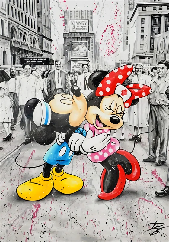 ディズニーミッキーマウス,落書き,芸術的な絵画,ドナルドダック
