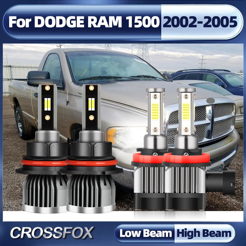 

Led 9006 9007 лампа Автомобильные фары лампы Авто Противотуманные фары 360 Вт 60000LM 12 в 6000 К Белый для DODGE RAM 1500 2002 2003 2004 2005