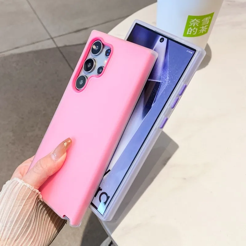 Dual-Layer Shockproof Jelly Phone Case