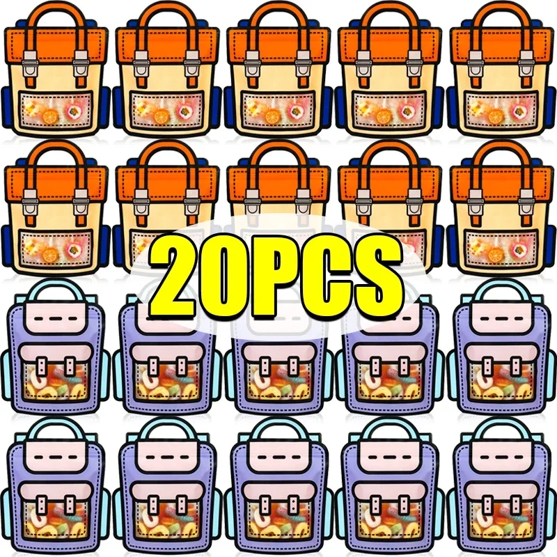 Adorable Cartoon Snack Bags for Kids' Birthday Party Treats