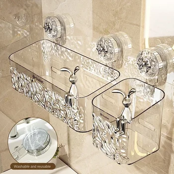 Shower Suction Cup Shelf Basket 1