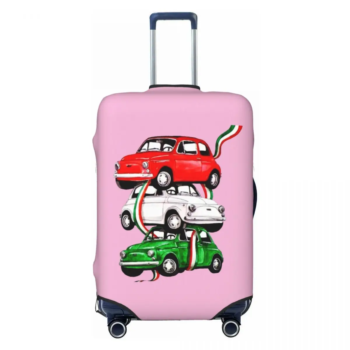 

Модный винтажный Чехол для автомобильного чемодана с итальянским флагом, моющиеся Чехлы для чемоданов в итальянском стиле