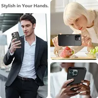 Case For iPhone 16 Pro Max 15 Plus 14 Pro Max 13 12 11 Wallet Card Holder Slide Slot Slim Hard PC Heavy Duty Protective Covers - Image 6
