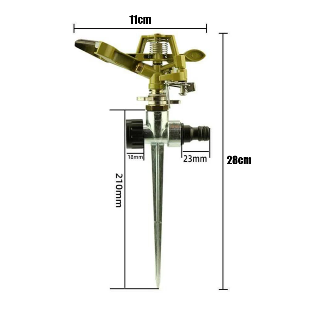 Garden Sprinklers 360Degree Adjustable Rotate Sprinkler With Quick-Release 1/2" Hose Connectors Lawn Irrigation Watering Systems garden sprinkler irrigation sprinklers drip irrigation sprinklers garden irrigation nozzle