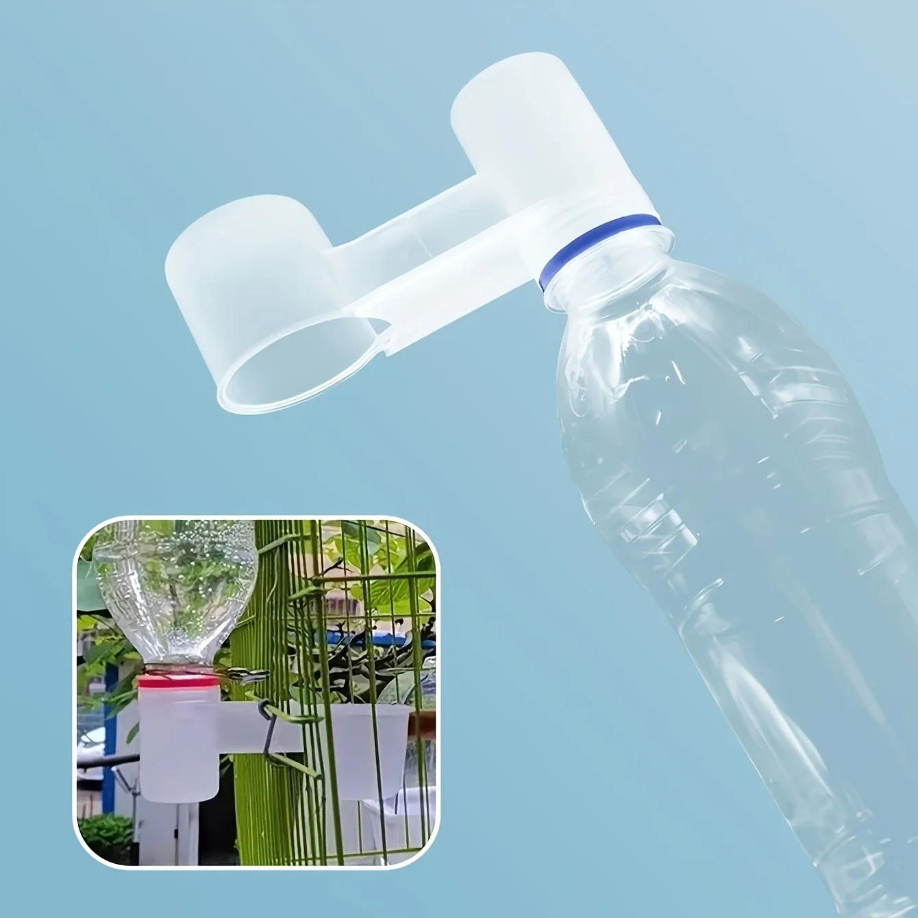 1/5/10 Bird Double Mouth Faucet Automatic Drinking Water Device, No Battery Required