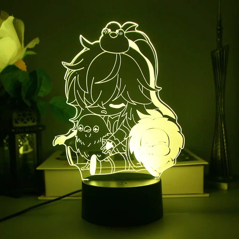

Honkai Star Rail 3d Toy Figures Jing Yuan Bailu Anime Led Light Gifts Lamp Cartoon Acrylic Kawaii Figure Birthday Decor Gift
