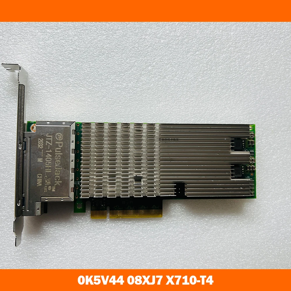1PCS For INTEL four port 10 Gigabit Ethernet card RJ45 Ethernet card For Dell 0K5V44 08XJ7