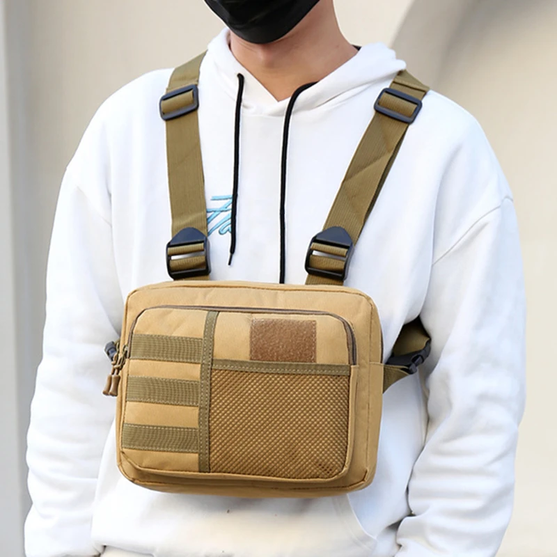 

Streetwear Men Bag Tactical Vest Crossbody Chest Bags Packs For Fashion Punck Chest Rig Vest Chest Bag Man Outdoor 2023
