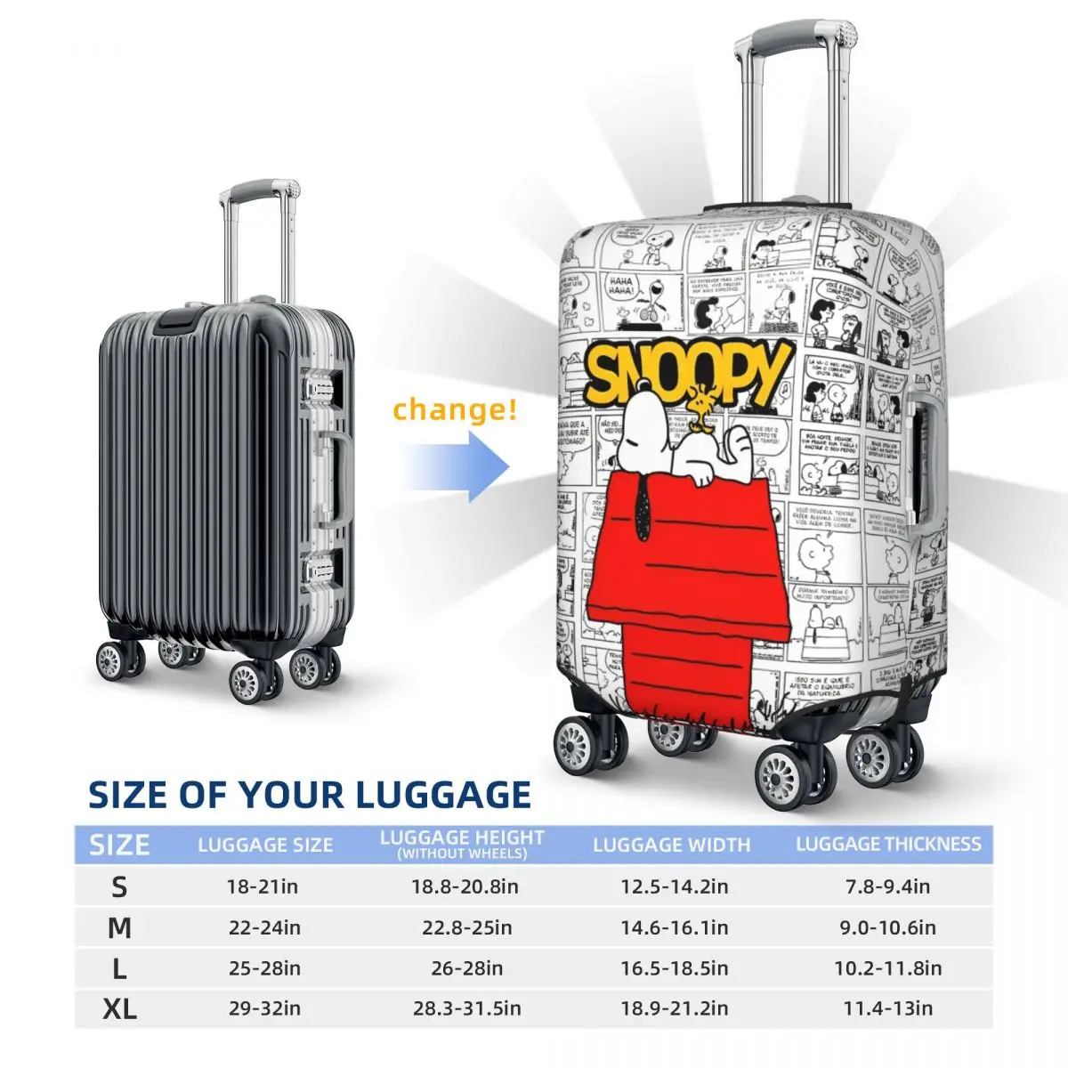 Dog Print Suitcase Cover Holiday Cruise Trip Strectch Luggage Case Protection luggage cover