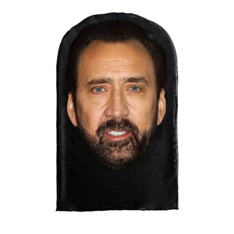 Car headrest full face cover visual mesh simulation Kanye Kobe mask cosplay for car interior seats Halloween decoration