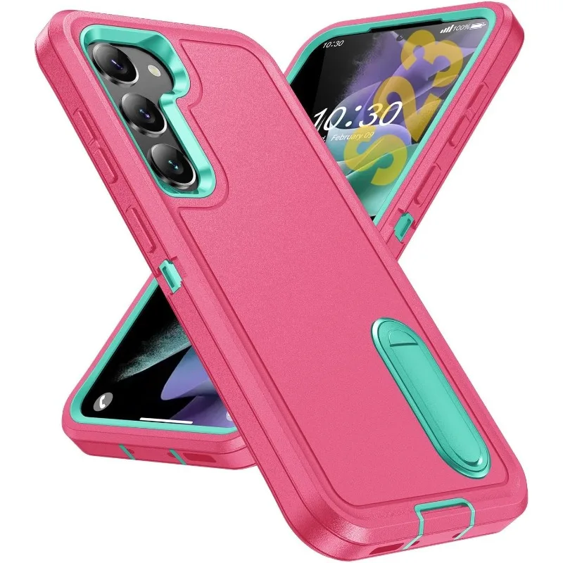 Military Grade Dual-Stand Shockproof Matte Phone Cover
