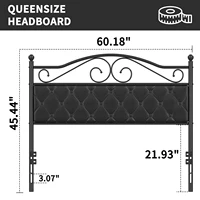 Upholstered Headboard for Full Size Bed Frame, Queen Size Bed Frame, Headboard Only 5