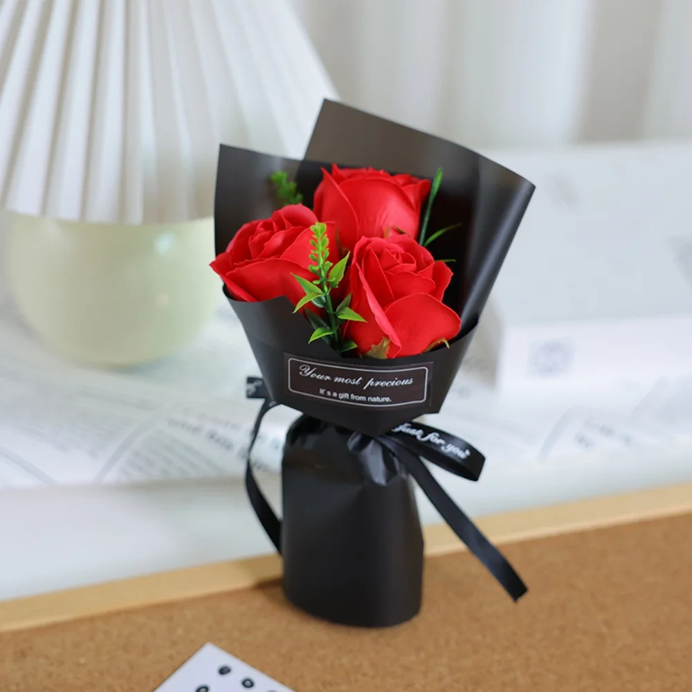 2026 Valentinstag Künstliche Blumen Rosen-Seifen-Bouquet Ewige Blumen Muttertag Geburtstag Hochzeit Party Heim-Dekoration