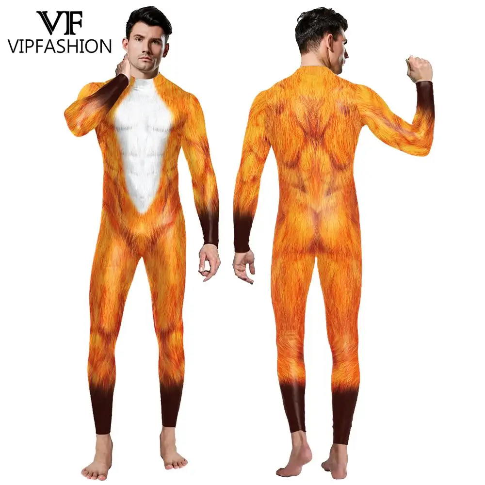 Vip Fashion 2020 Halloween Costumes For Men Animal Cosplay Bodysuit 3d