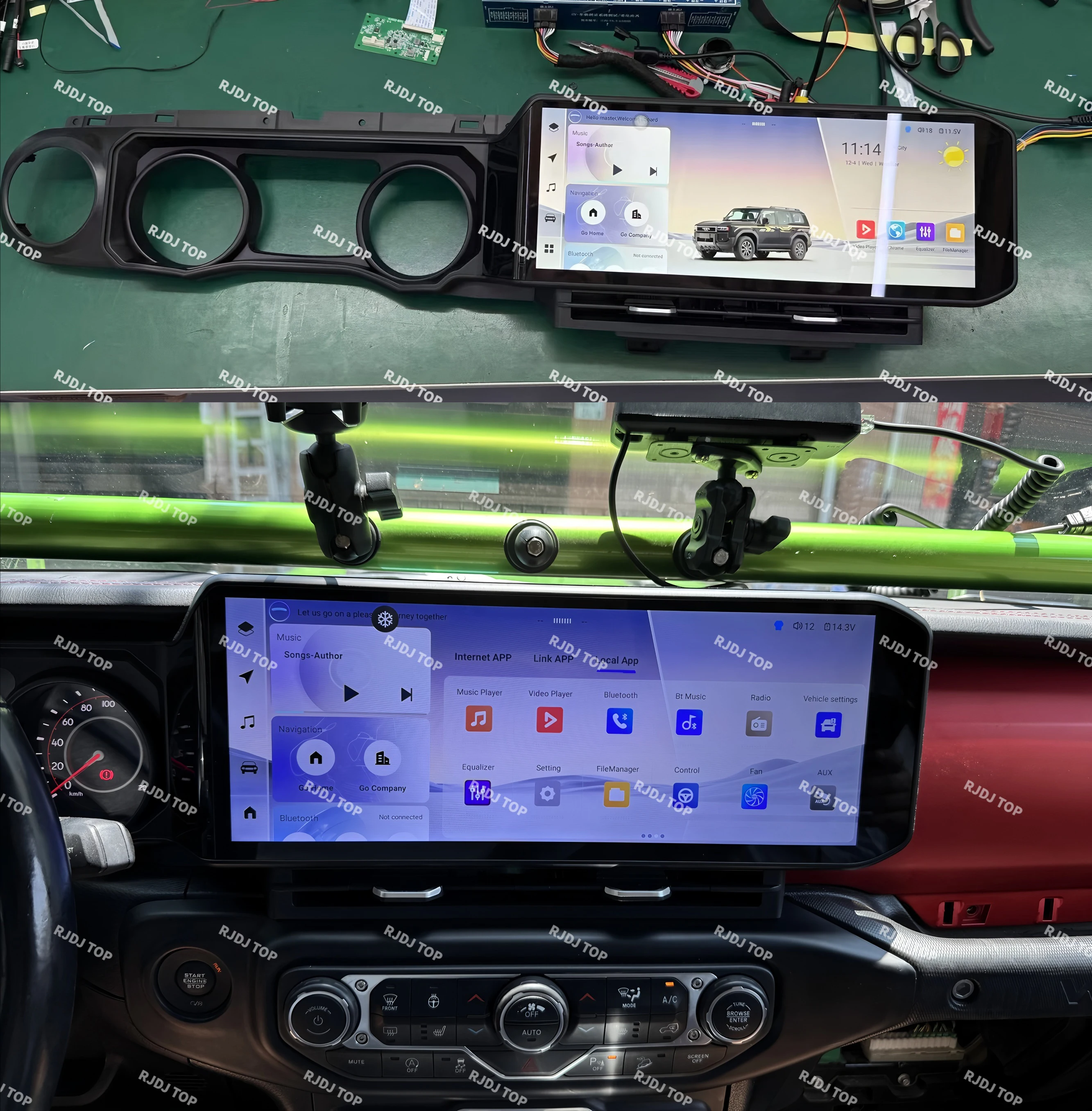 15 "para Jeep Wrangler 2018-2022 CarPlay Autoradio GPS DSP pantalla de navegación Android 13 reproductor de vídeo Multimedia Radio de coche estéreo 2