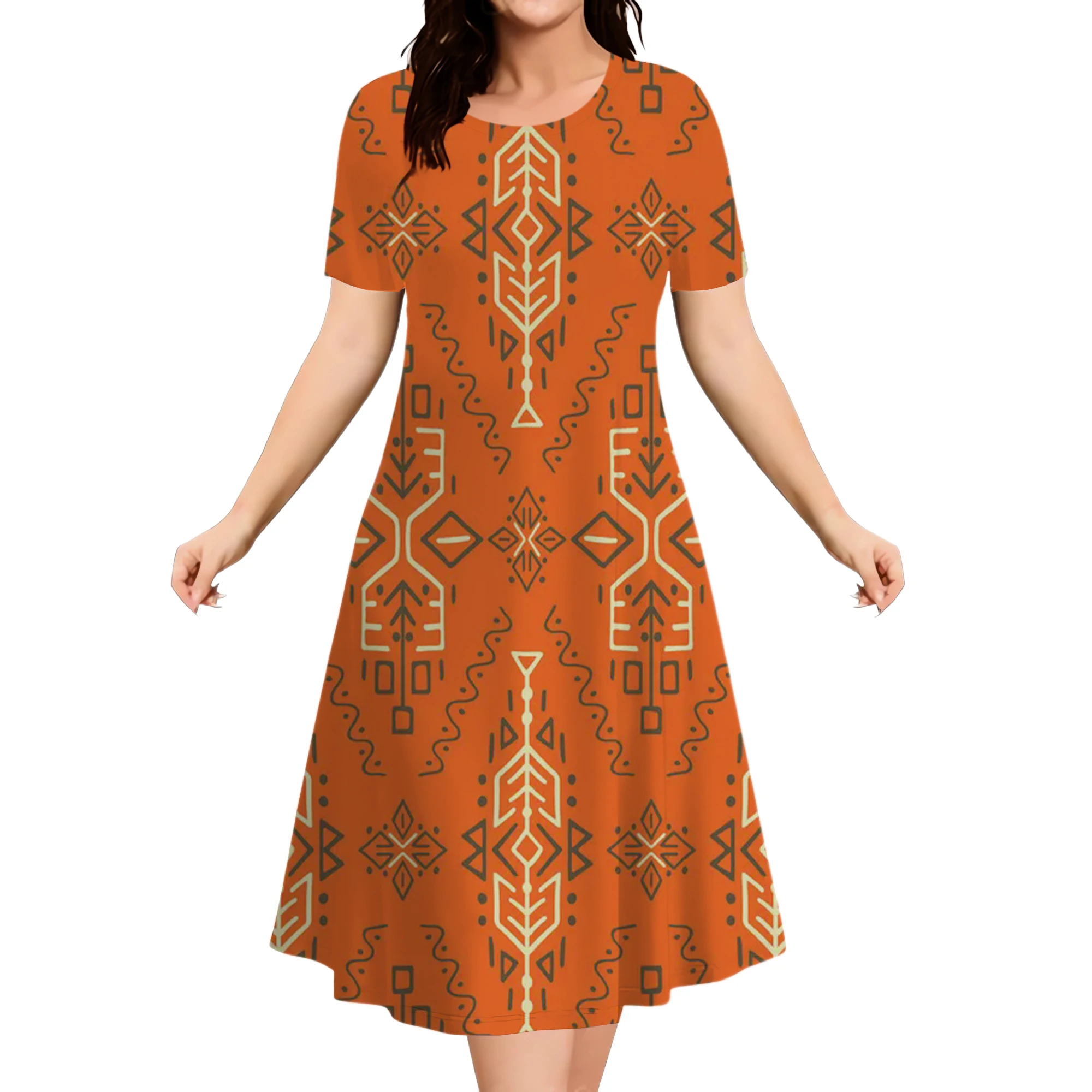 2026 New Floral Graphic Print Women’s Dresses Elegant Ladies Summer Dress Casual Retro Plus Size Female Fashion Loose Dress 9XL