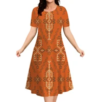 2026 New Floral Graphic Print Women’s Dresses Elegant Ladies Summer Dress Casual Retro Plus Size Female Fashion Loose Dress 9XL