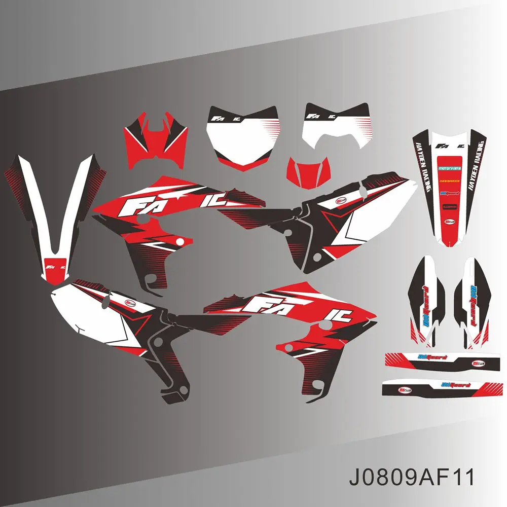 Ohlins Clear Vinyl Sostituzione Sponsor Grafica Decalcomanie Adesivi