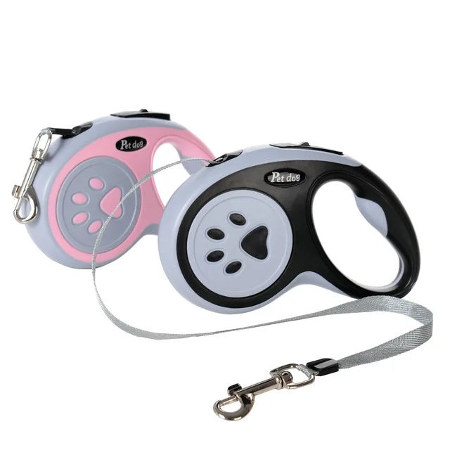 Retractable Bone Paw Dog Leash 4