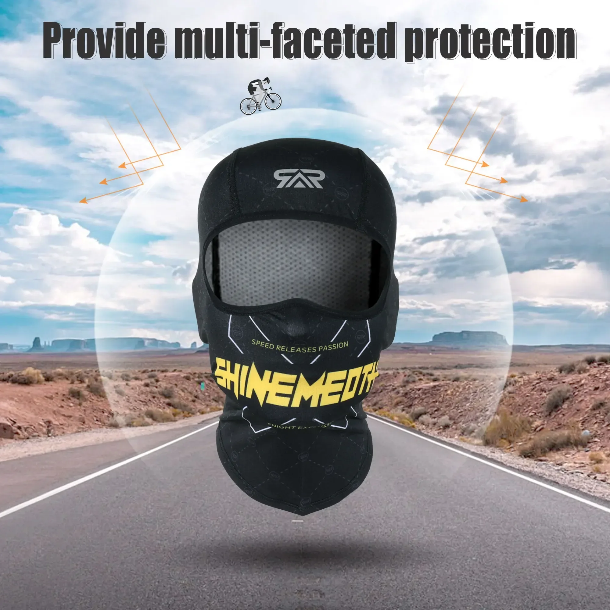 Motorcycle Mask Cycling Balaclava Full Face Cover Quick Dry Helmet Liner Caps Summer Sun UV Protection Motorcycle Mask Balaclava Mask Cycling Balaclava