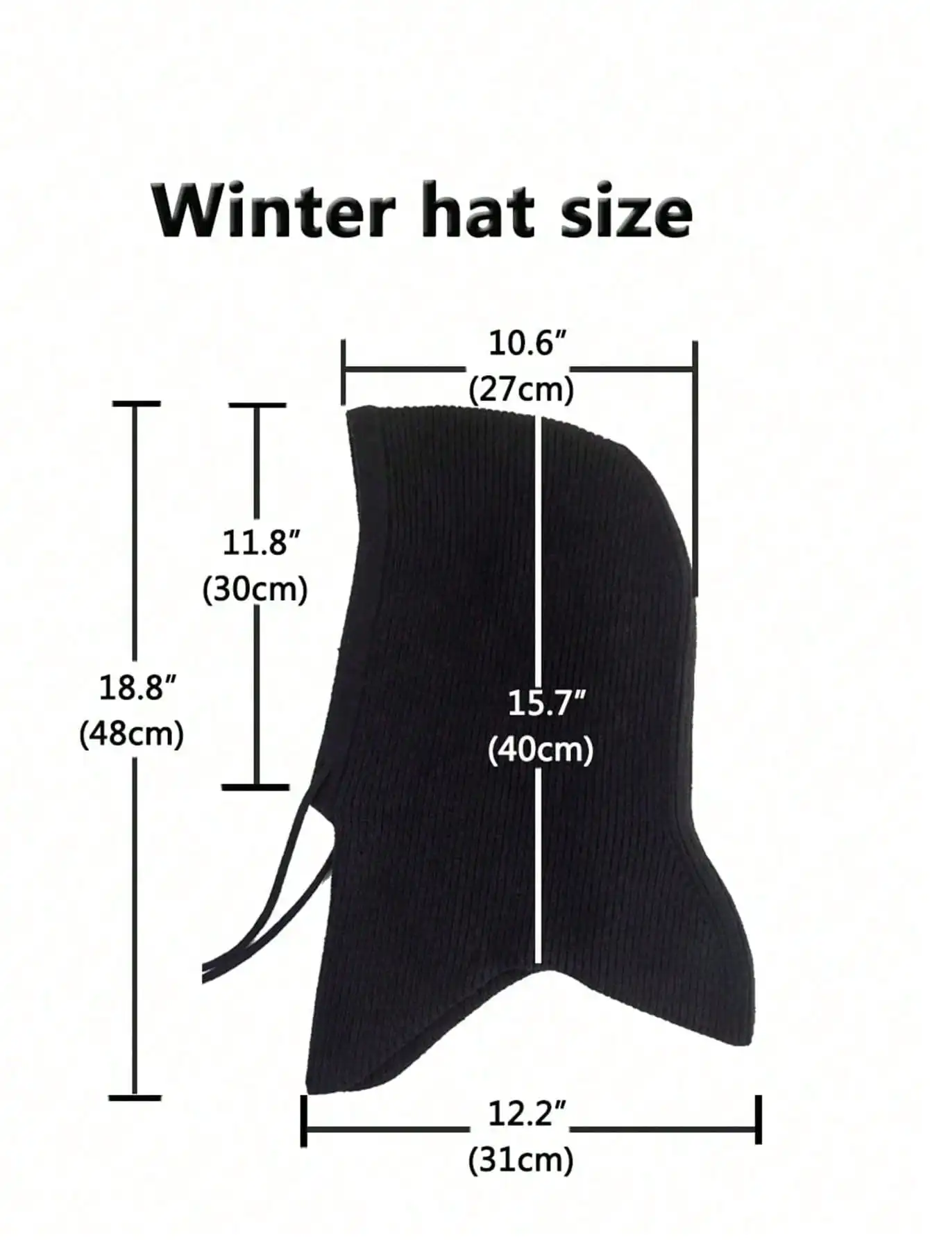 Unisex Knit Warm Wool Balaclava Hat Winter Scarf Hooded Beanie Women Neck&Face Protect Skullies Men Soft Wollen Bonnet Girl 5