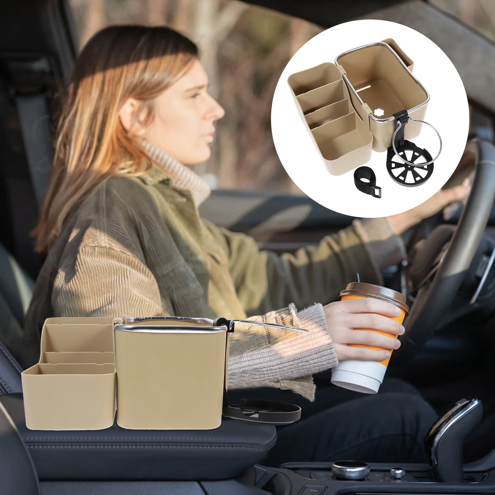 

Органайзер центральной консоли, автомобильный ящик для хранения, многофункциональный автомобильный контейнер для подлокотника