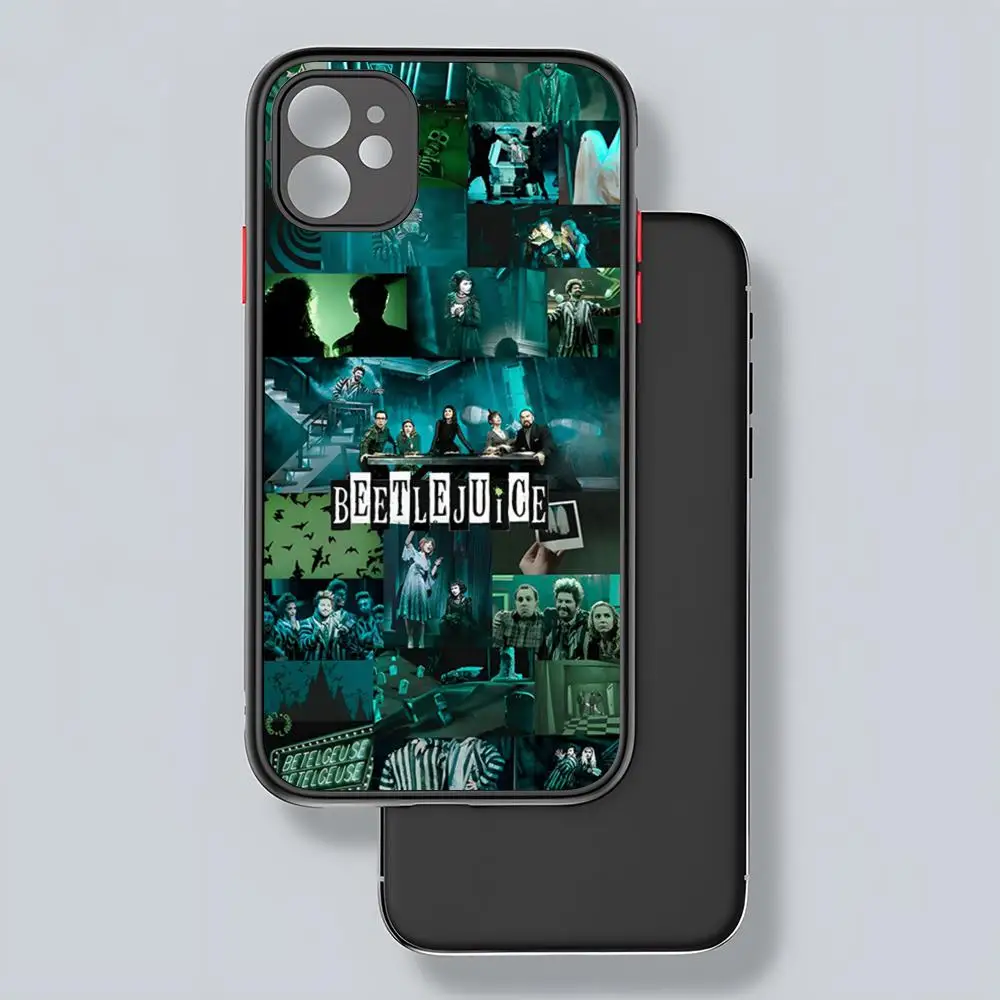 thumbnail image 1 of Funda para teléfono B-Beetlejuice Handbook-es transparente mate para iPhone 12 11 13 Pro Max X XR 8 Plus 16 15 cubierta trasera, 1 of 5