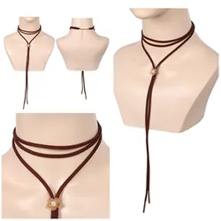 Final Fantasy Aerith Necklace Cosplay Neck Lace Adult Women Girls Halloween Carnival Costume Role Play Accessories Gifts