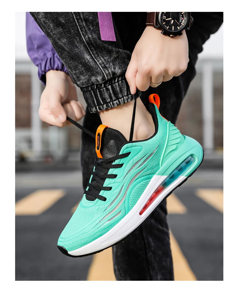 Baskets respirantes pour hommes, chaussures de course pour l'extérieur, antidérapantes, confortables, classiques, décontractées, 2024_voghion.com
