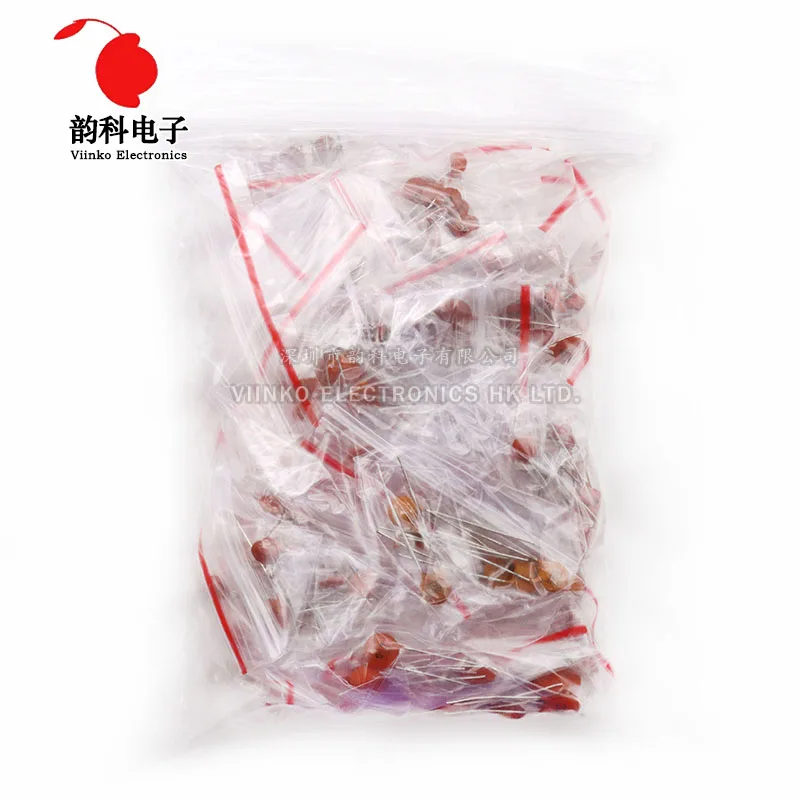 Ceramic capacitor set pack 2PF-0.1UF 30 values*10pcs Electronic Components Package capacitor Assorted Kit samples Diy 300pcs/lot